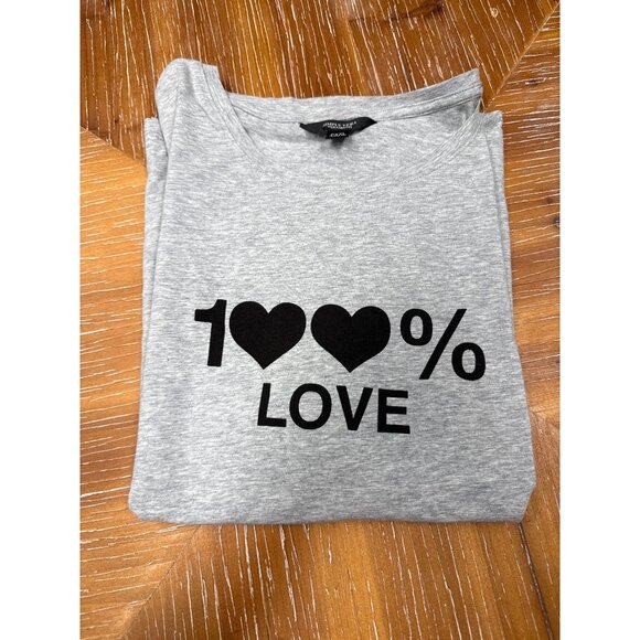 Tops - Petite Simply Vera Vera Wang Pride Graphic Tee, Women's, Size: XXL Petite, Grey